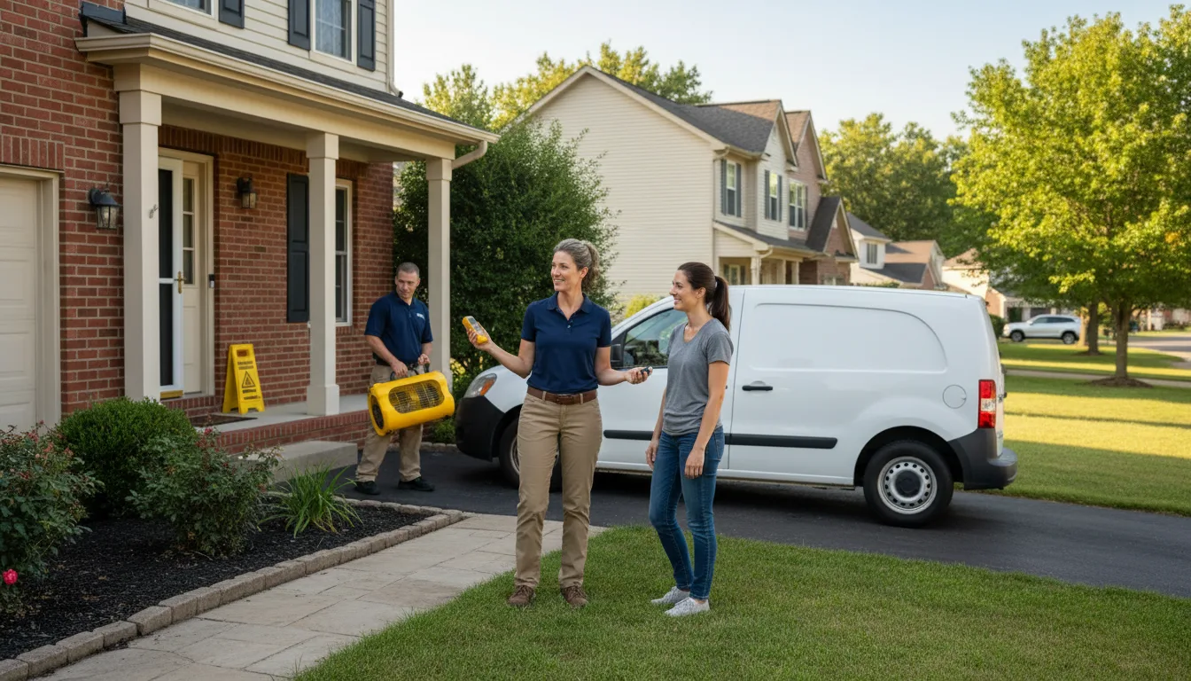 Residential water damage restoration in Dorr, MI